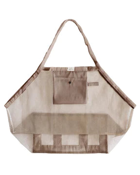 Mrs. Ertha Beach Bag XL Meshies | Taupe