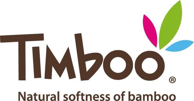 Timboo Set 3 Bamboo washcloths - Misty Rose
