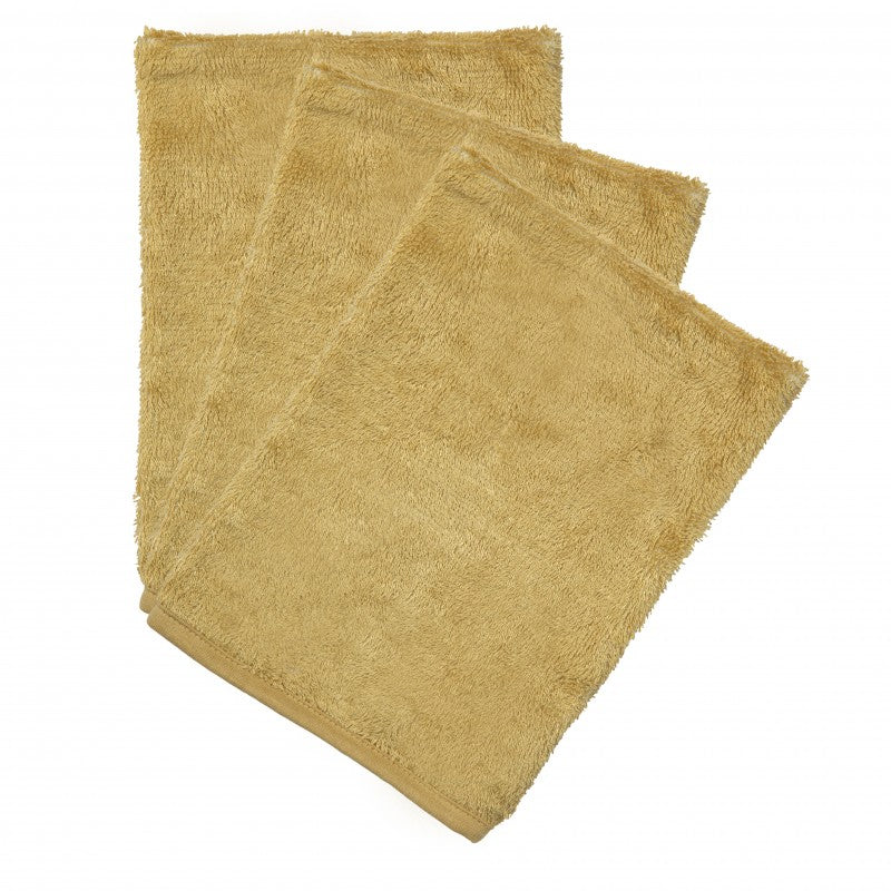 Timboo Set 3 Bamboo washcloths | Honey Yellow