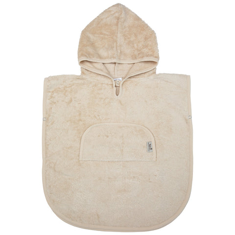 Timboo Poncho with V-neck Bamboo 2-4Y | Frosted Almond