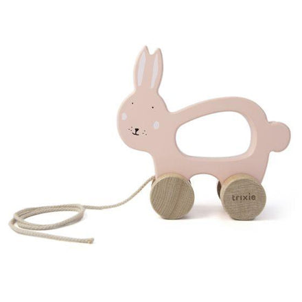 Trixie wooden pull animal | Mrs. Rabbit