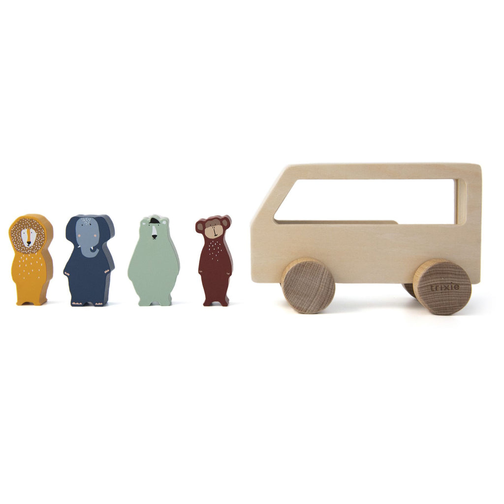 Trixie wooden bus with animals