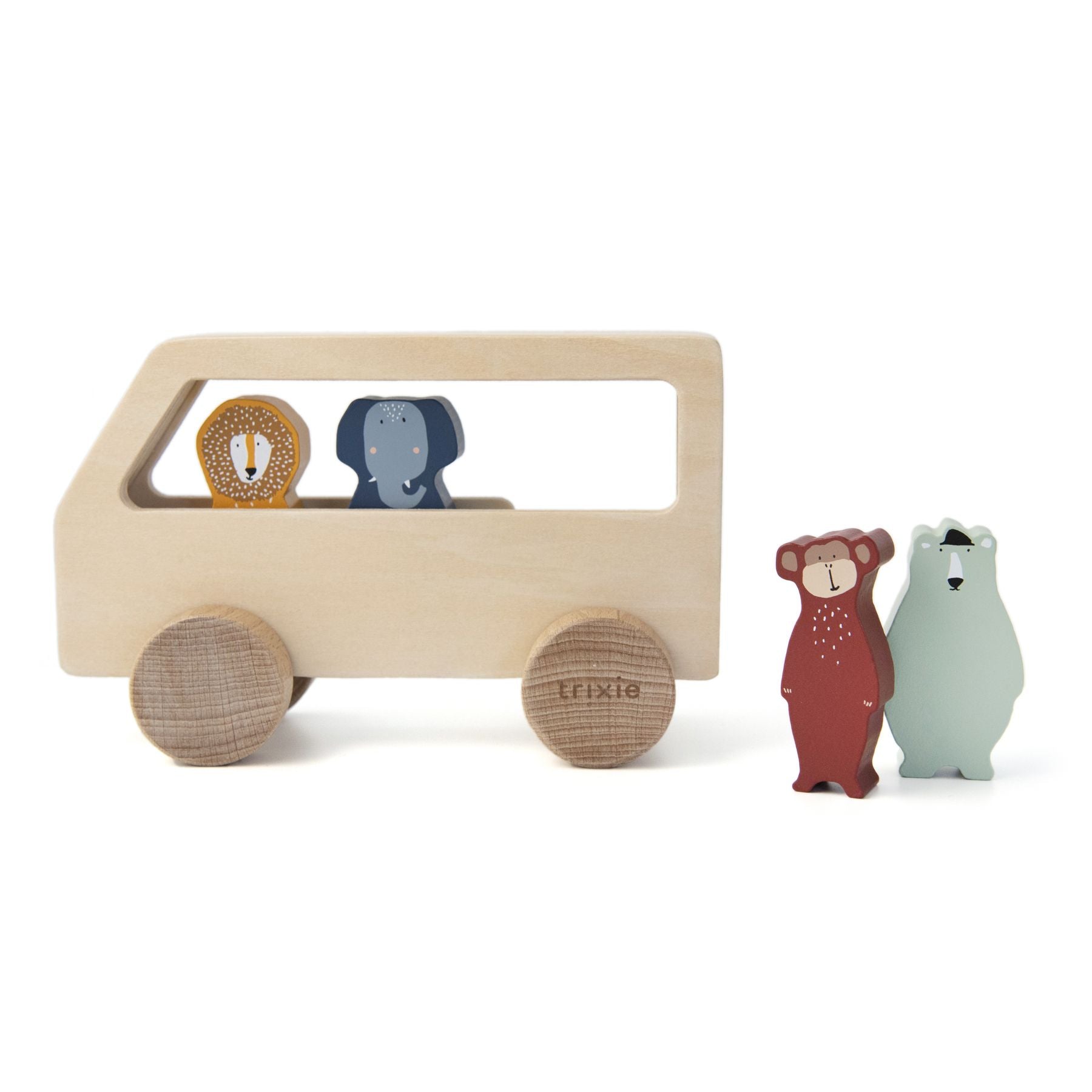 Trixie wooden bus with animals
