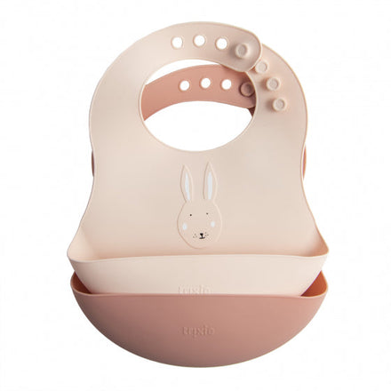 Trixie 2-Pack Bibs Silicone Mrs Rabbit