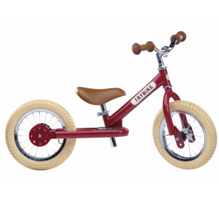 Trybike Steel loopfiets - Vintage Red NIET MEER VERKRIJGBAAR