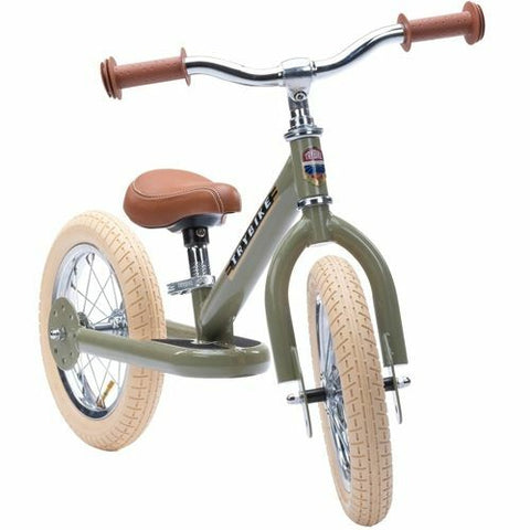 Trybike Steel Balance Bike - Vintage Green