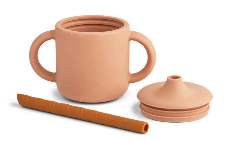 Liewood Cameron Sippy Cup | Mustard /Tuscany Rose Mix