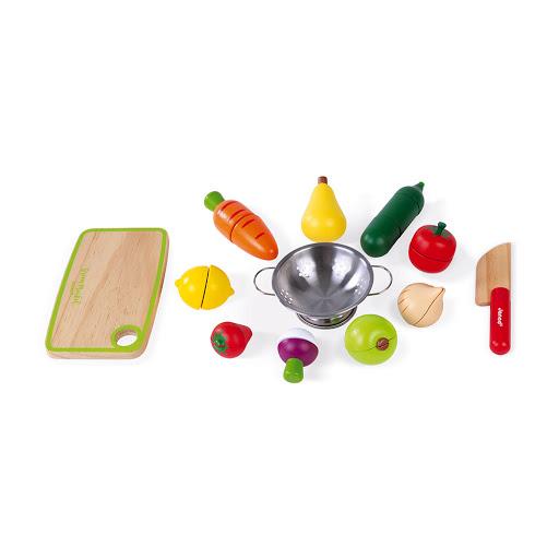 Janod Maxi vegetables fruit set With accessories 12 pieces