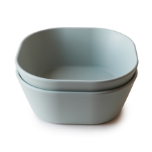 Mushie Set 2 Bowls Vierkant | Sage