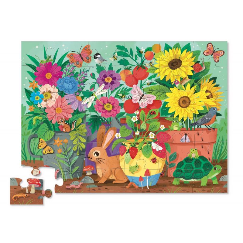 Crocodile Creek Puzzle 36 Pieces - Garden Friends