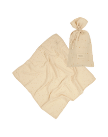 Nobodinoz Wabi Sabi Birth gift Swaddle | Dots Ginger