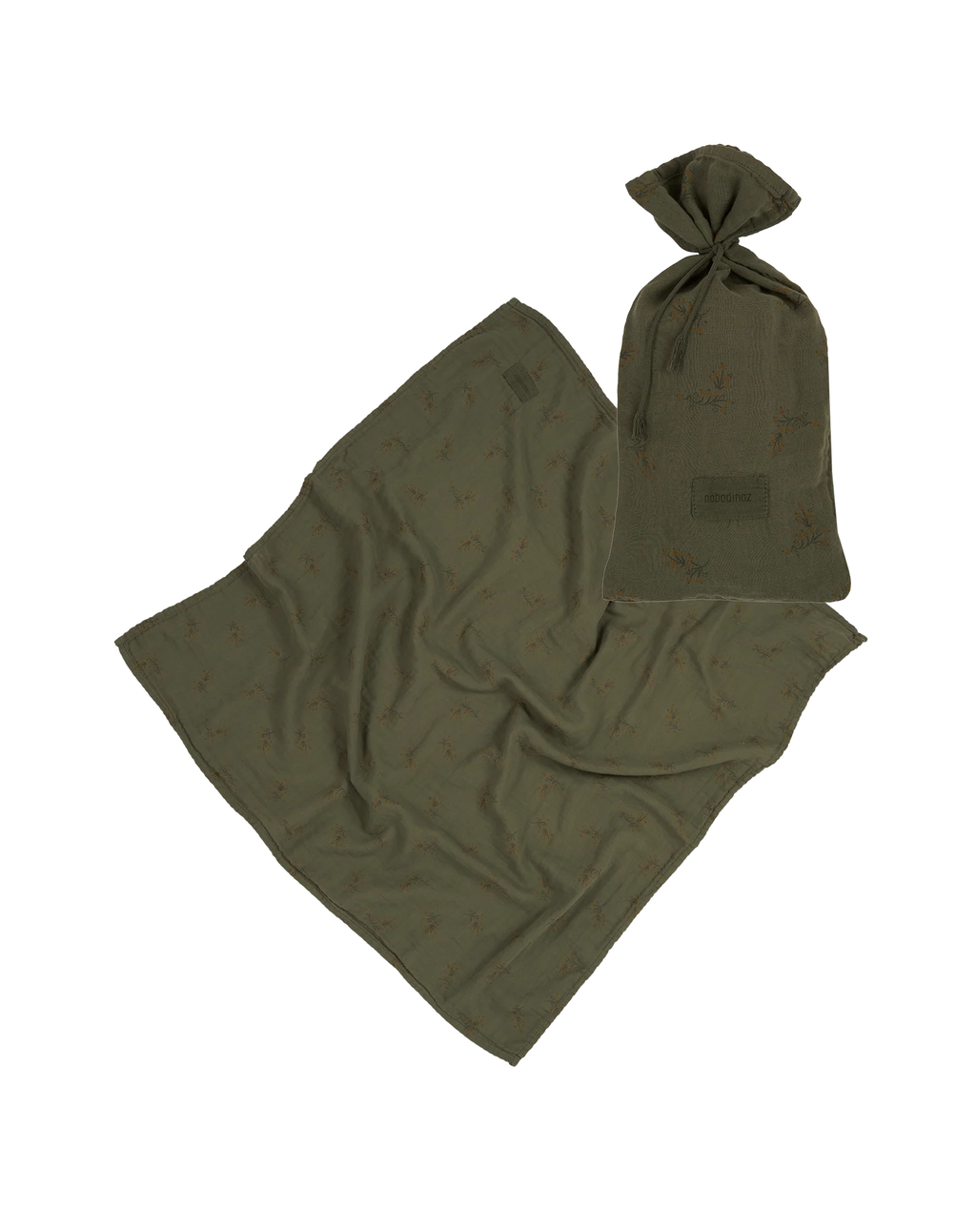 Nobodinoz Wabi Sabi Birth gift Swaddle | Flore Vetiver