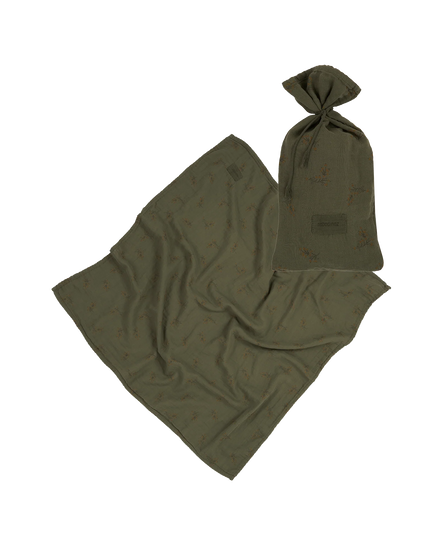 Nobodinoz Wabi Sabi Birth gift Swaddle | Flore Vetiver