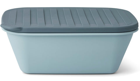 Liewood Franklin Foldable Lunch Box | Sea Blue /Whale Blue Mix