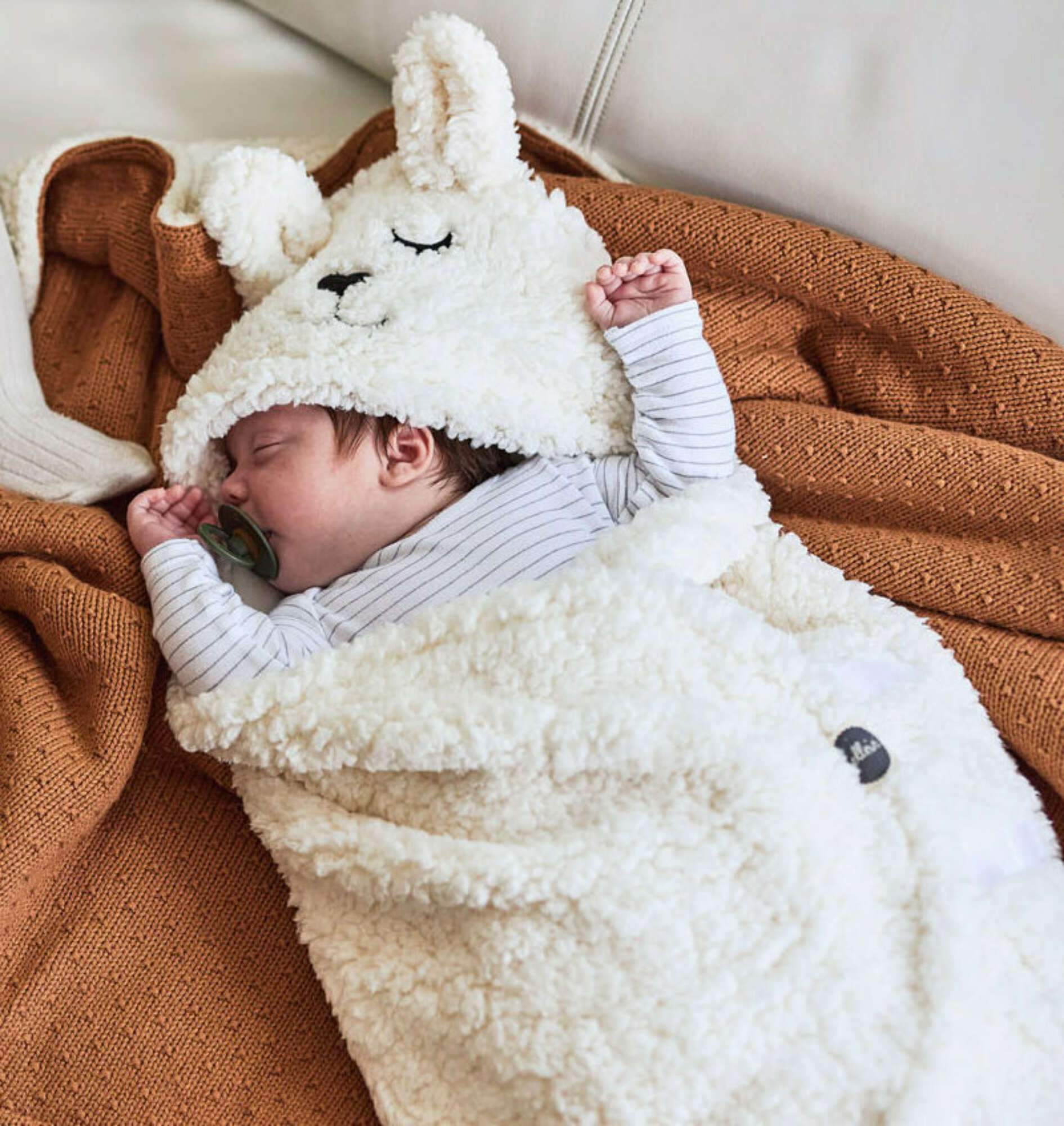 Jollein Swaddler Blanket Bunny Off-White