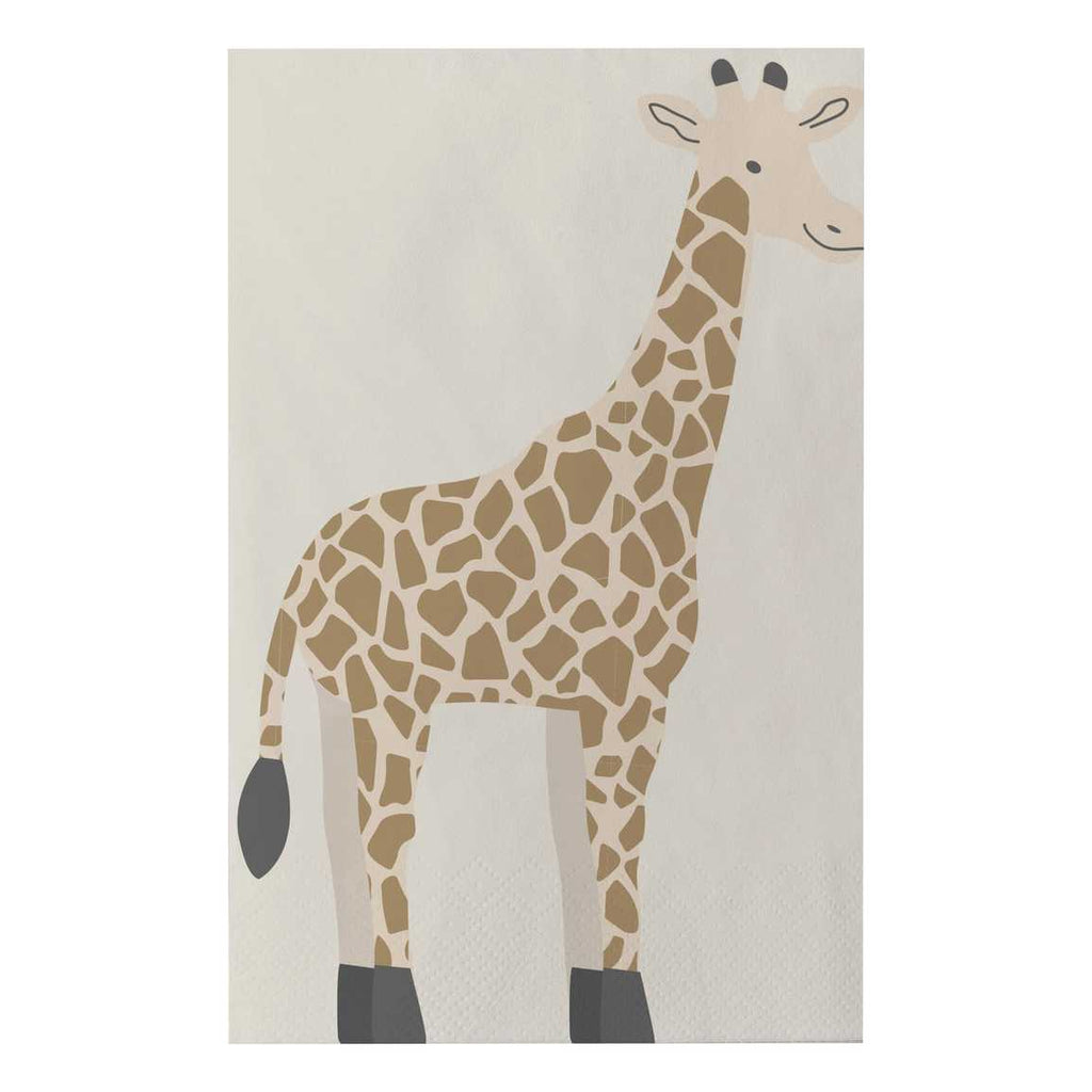 Ginger Ray Set 16 Paper Napkins | Giraffe