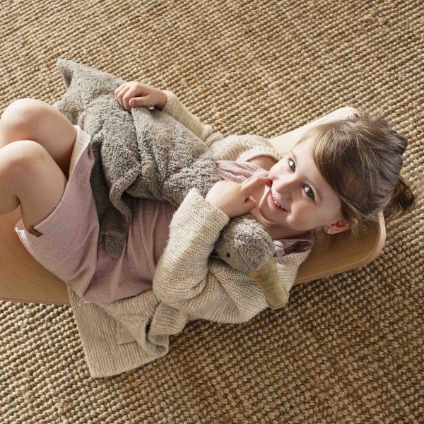 Senger Naturwelt Cuddly Toy Heat Cushion With Cherry Pins | Goose Large Grey