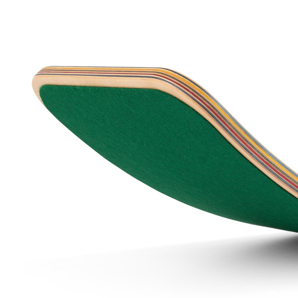 Wobbel Original with felt Rainbow | Leaf green