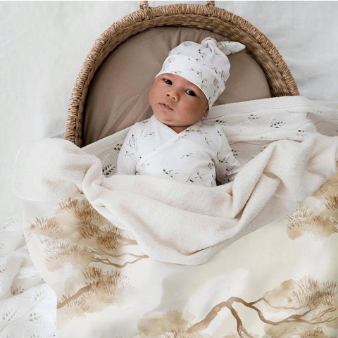 Yumi Baby Cot Blanket 100x140cm Bonzai