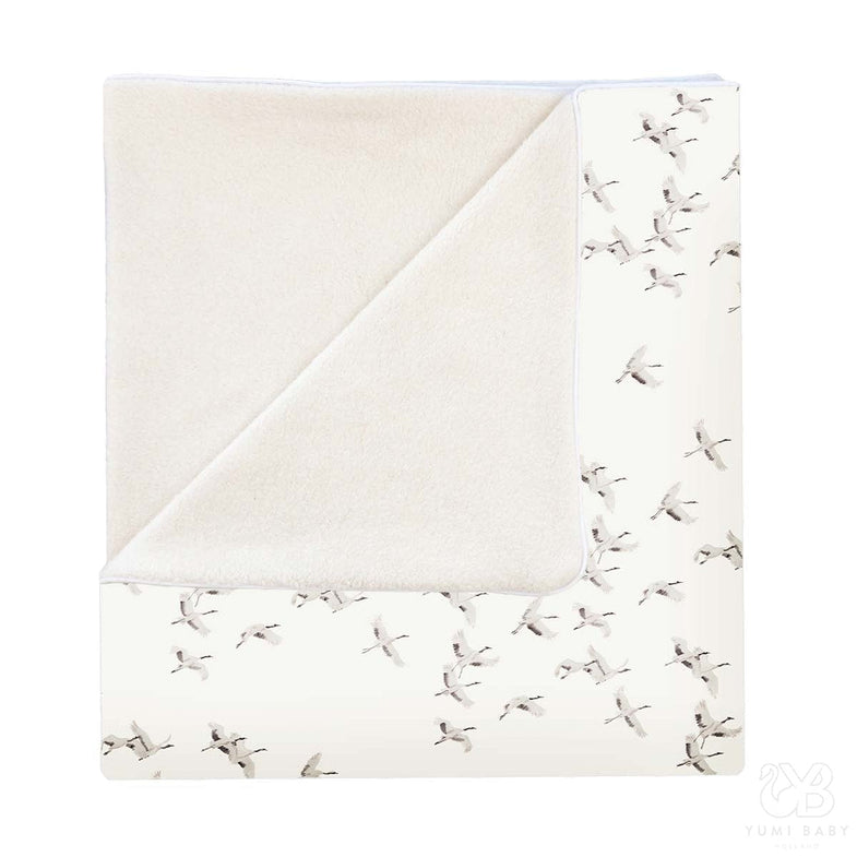 Yumi Baby Cot Blanket 100x140cm Cranebirds