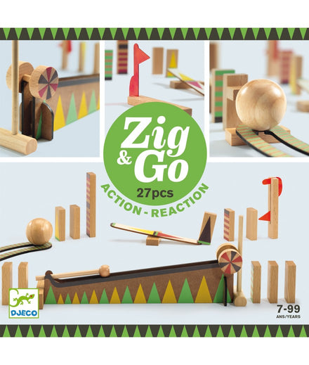 Djeco Zig & Go course 27pcs Big Ball